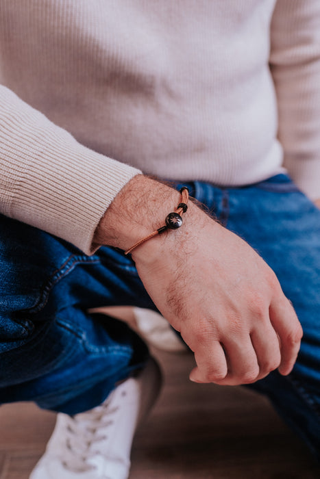PULSERA DE HOMBRE CAFE