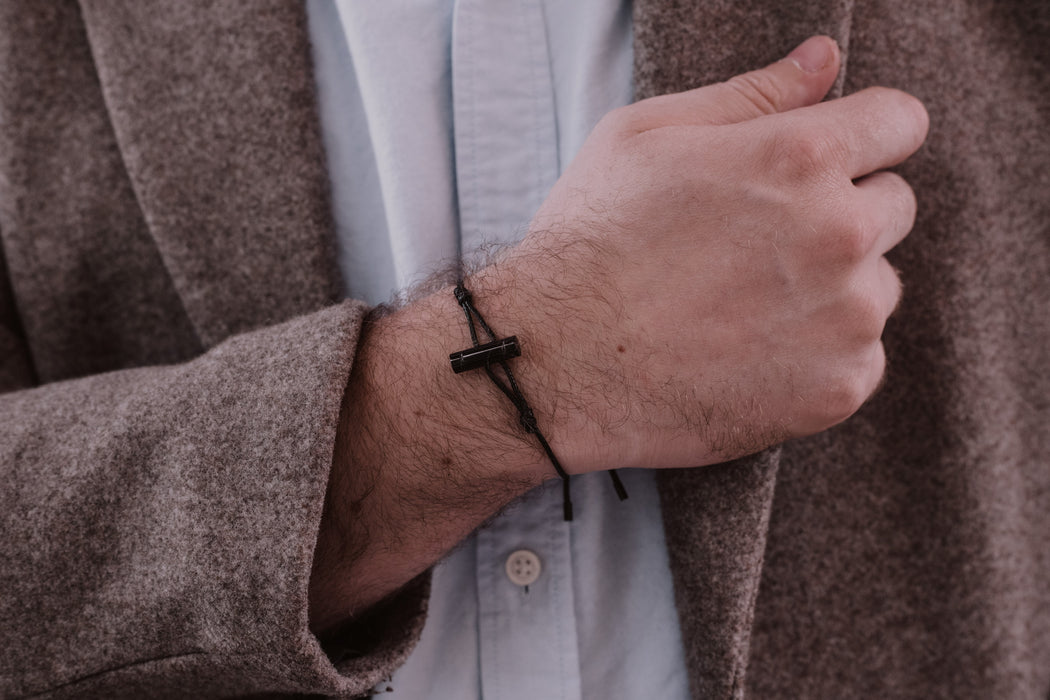 PULSERA NEGRA HOMBRE