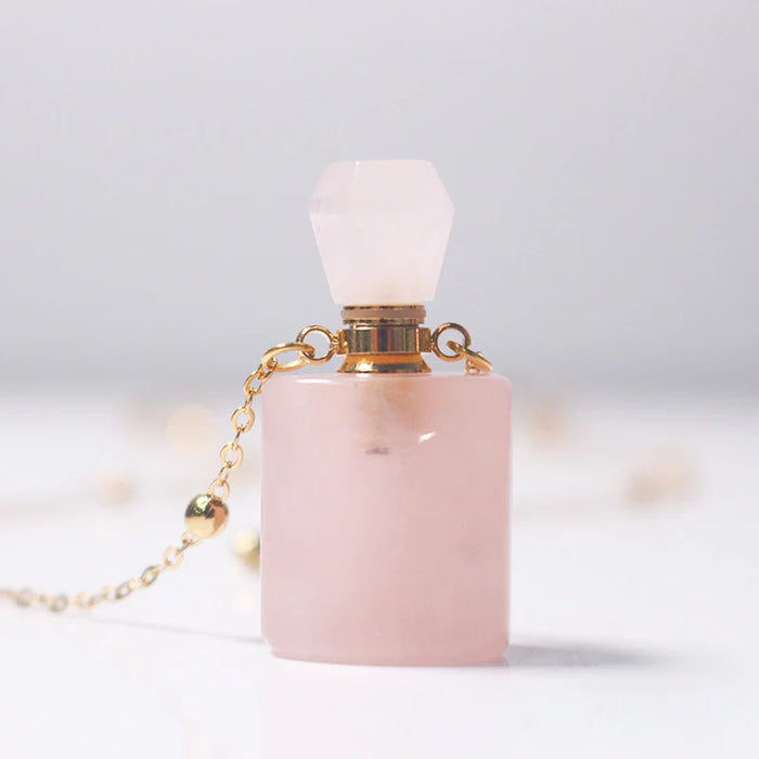 COLLAR CUARZO ROSADO