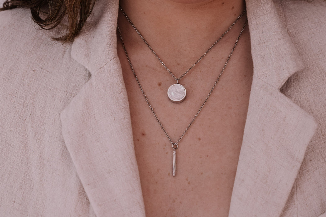 COLLAR PLATA DOBLE