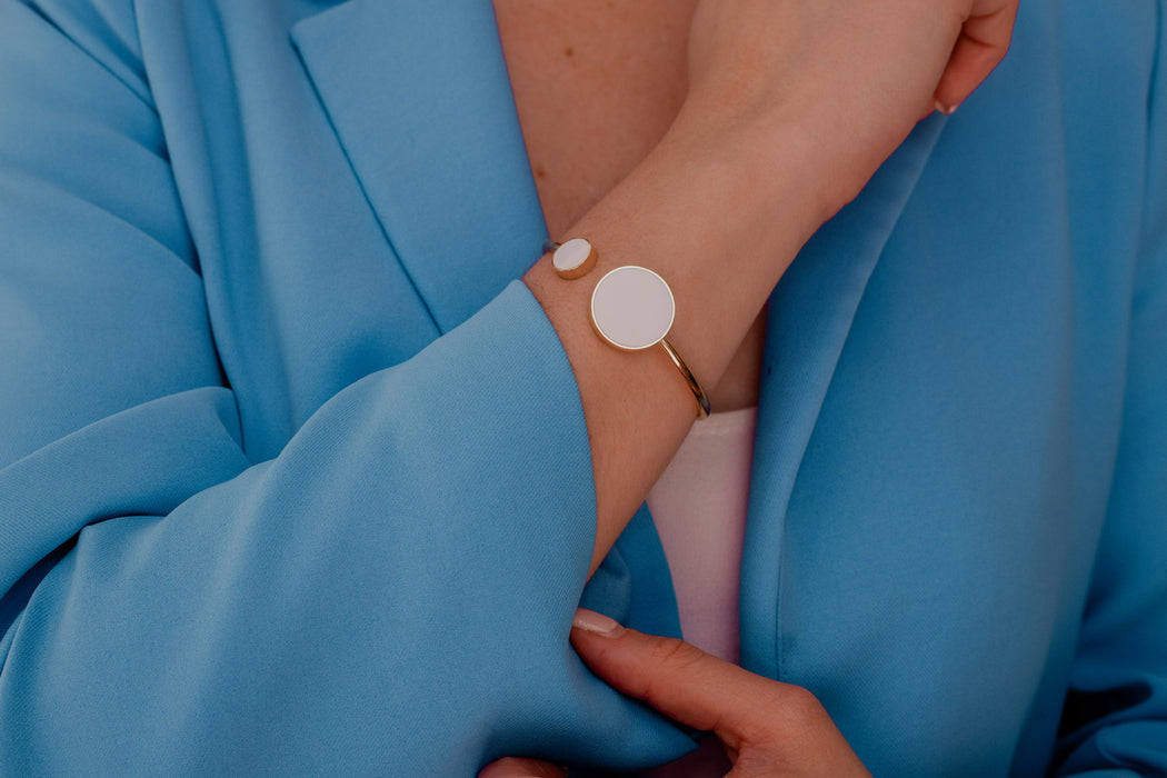 BRAZALETE BURBUJA BLANCA
